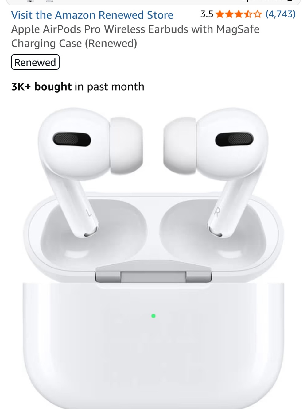 Apple White AirPods Pro with MagSafe Charging Case